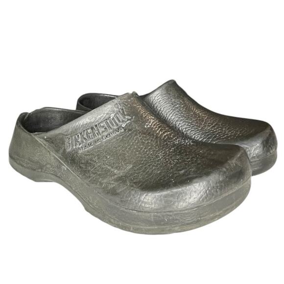 Womens Birkenstock Profi-Birki Slip-On Rubber Mule Clog Shoes Size 39 Black - Picture 3 of 6